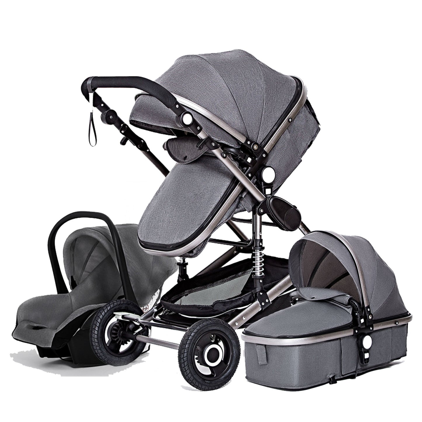 3 in 1 Luxurious Baby Stroller