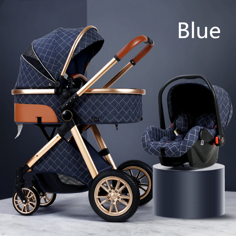 3 in 1 High Landscape Baby Stroller