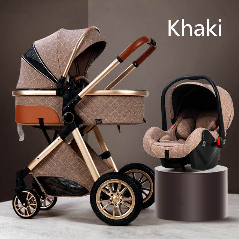 3 in 1 High Landscape Baby Stroller