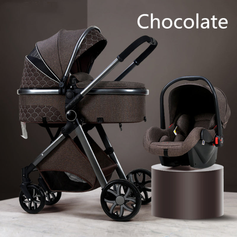 3 in 1 High Landscape Baby Stroller