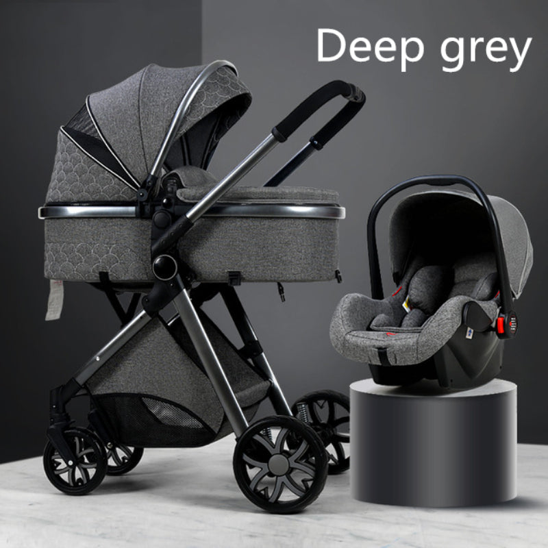 3 in 1 High Landscape Baby Stroller