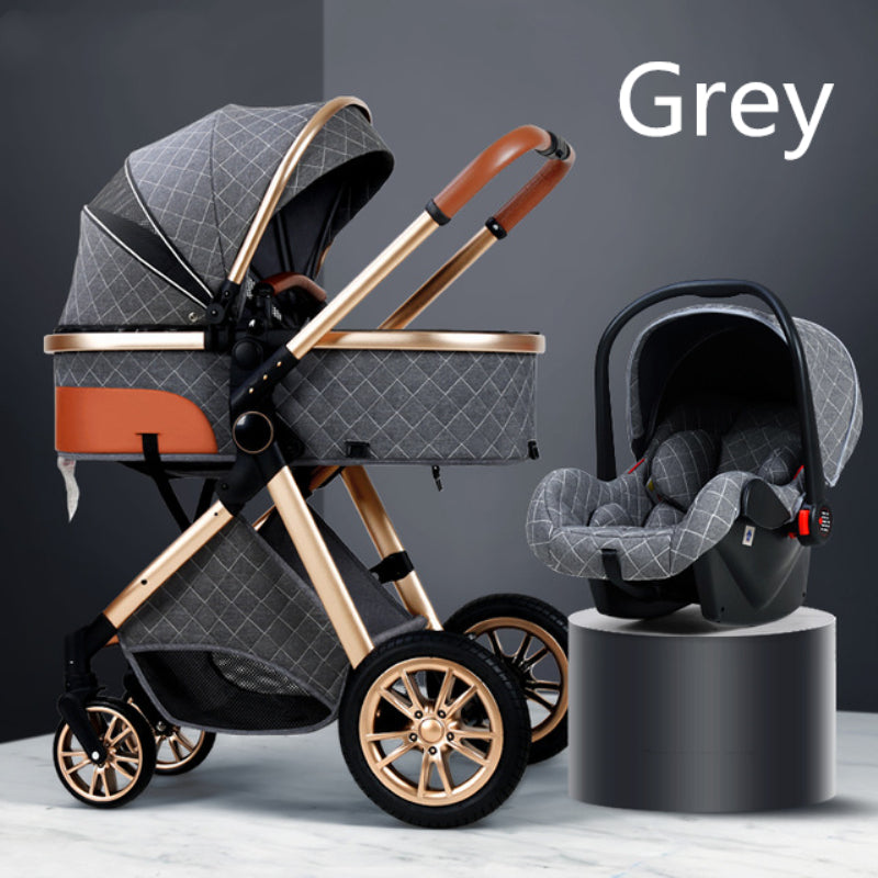 3 in 1 High Landscape Baby Stroller