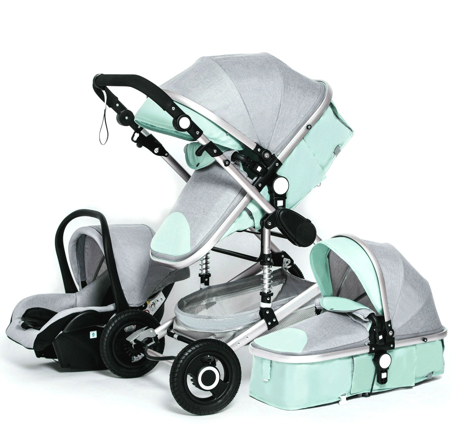 3 in 1 Luxurious Baby Stroller