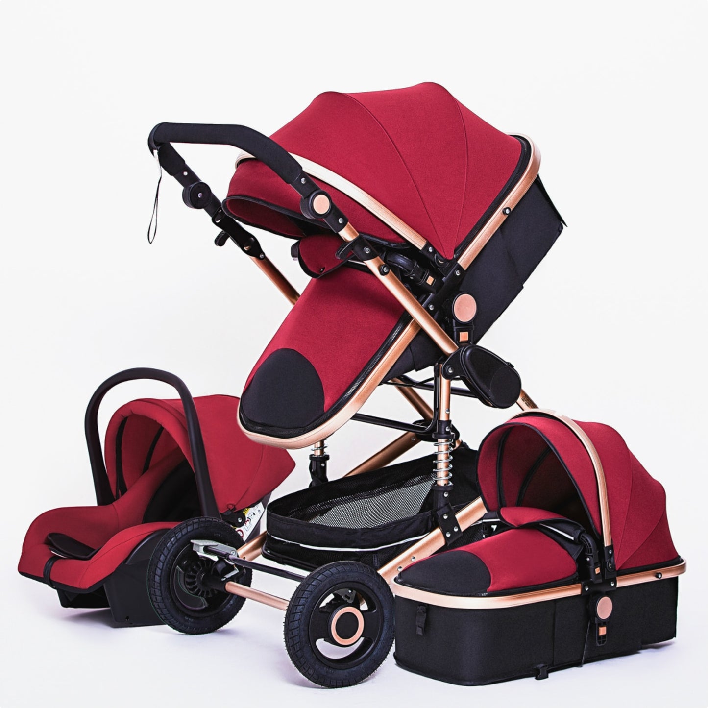 3 in 1 Luxurious Baby Stroller