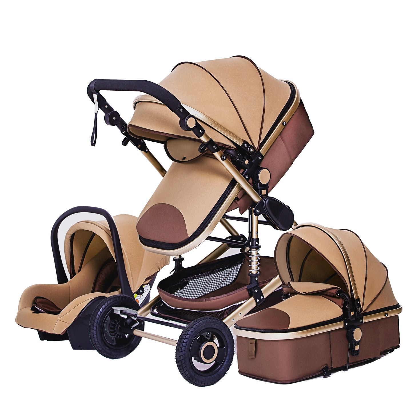 3 in 1 Luxurious Baby Stroller