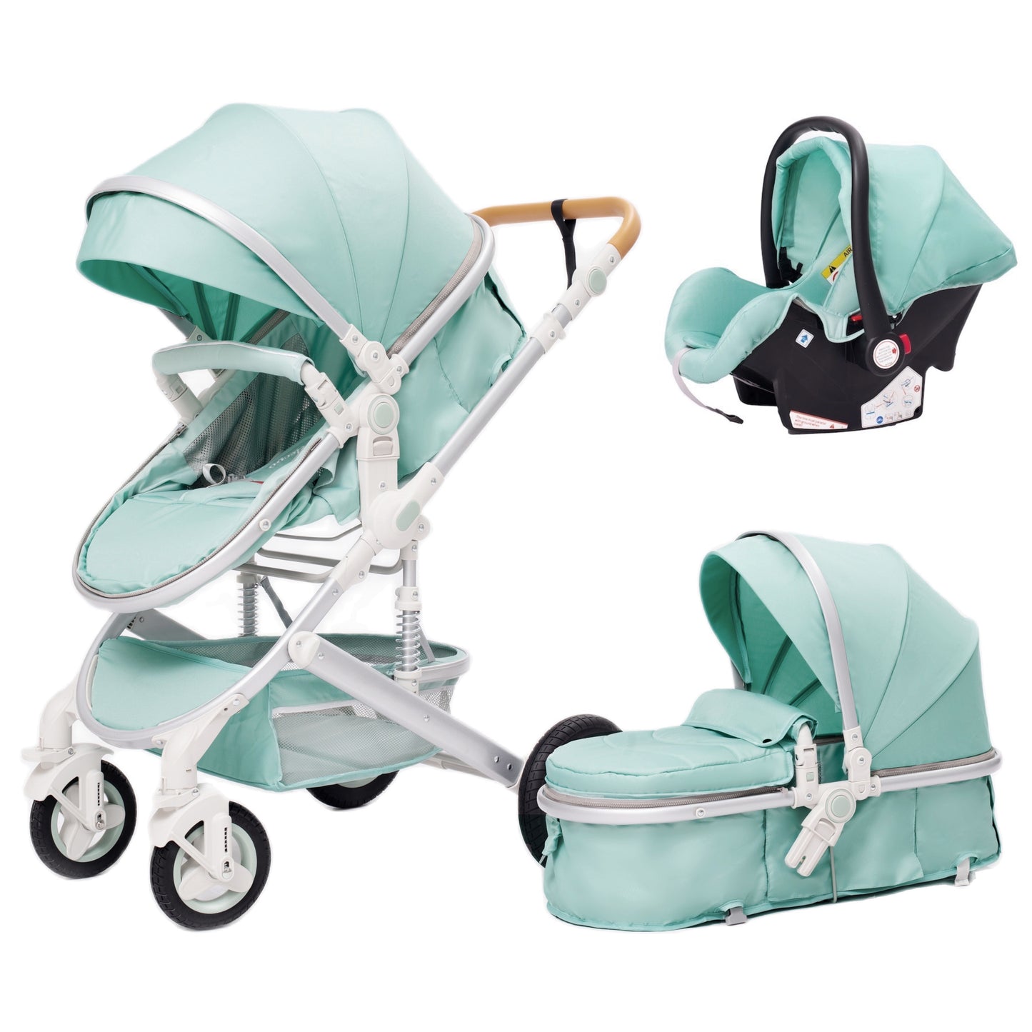 3 in 1 Luxurious Baby Stroller