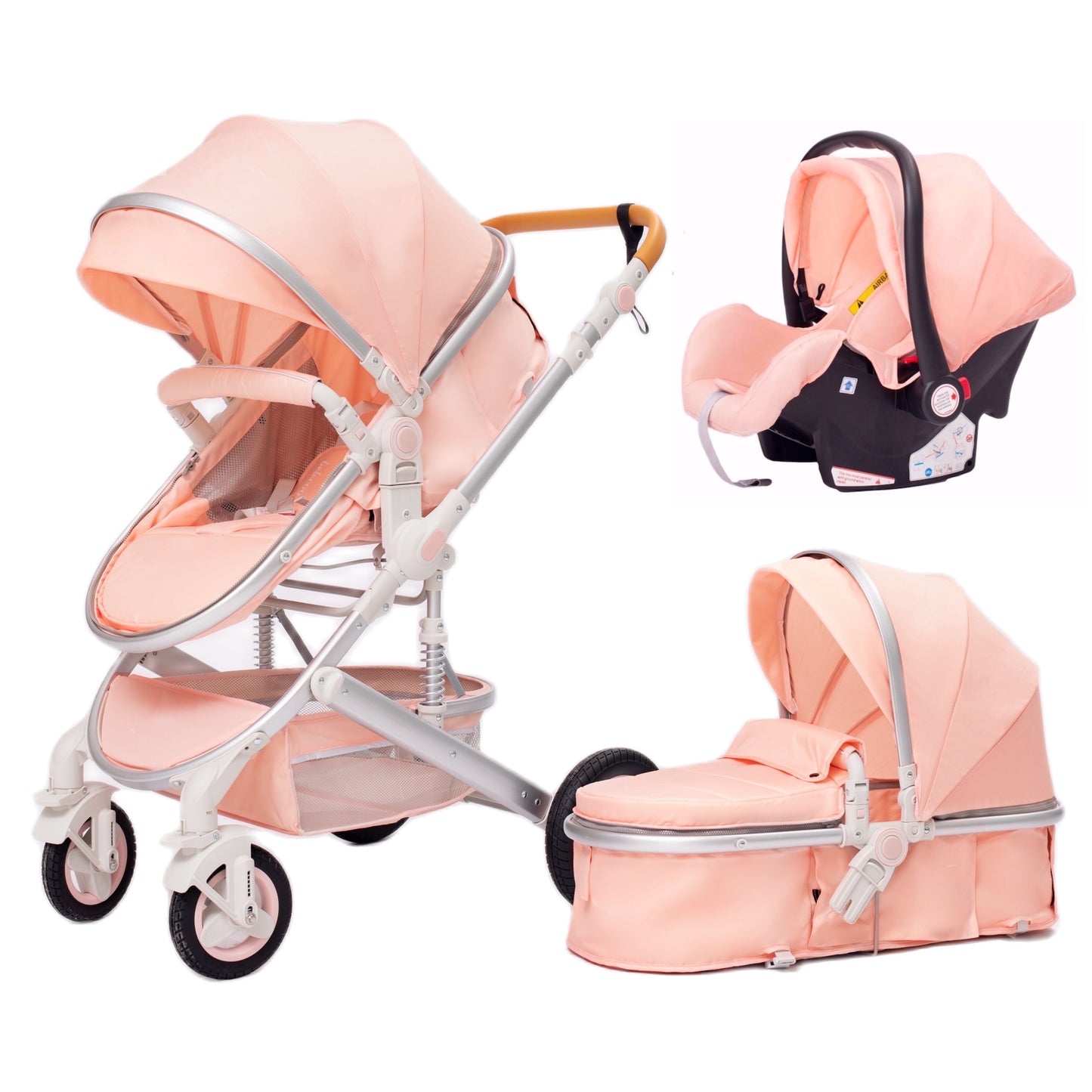 3 in 1 Luxurious Baby Stroller