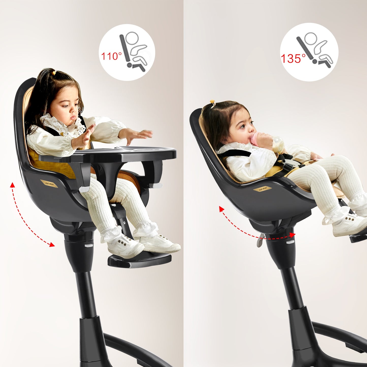 360°Rotating Baby High Chair